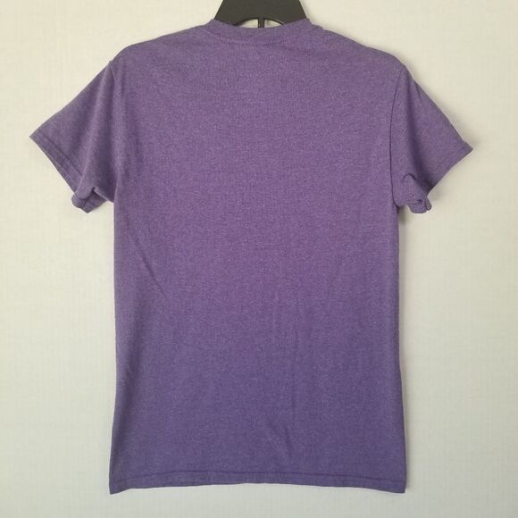 Gildan Purple Drinking & Baseball T-Shirt - Picture 6 of 6